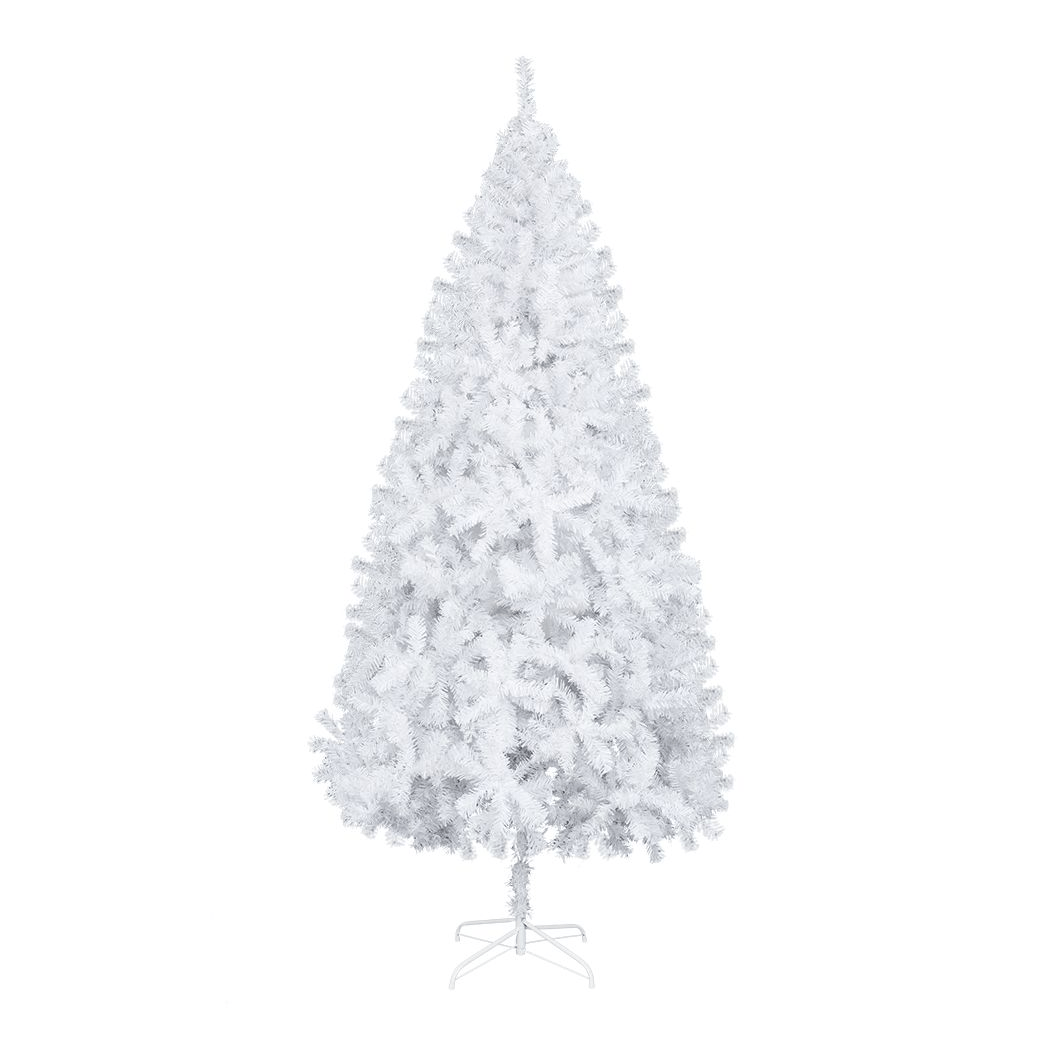 7FT Iron Leg White Christmas Tree with 950 Branches - plants - express.com