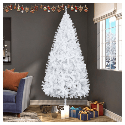 7FT Iron Leg White Christmas Tree with 950 Branches - plants - express.com