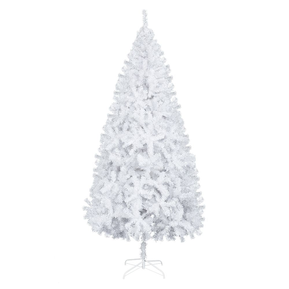 7FT Iron Leg White Christmas Tree with 950 Branches - plants - express.com