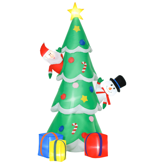 7ft LED Christmas Inflatable Tree - Indoor/Outdoor Decor - plants - express.com
