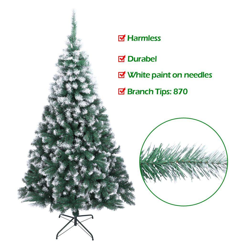 7FT Spray White PVC Christmas Tree 870 Branches - plants - express.com