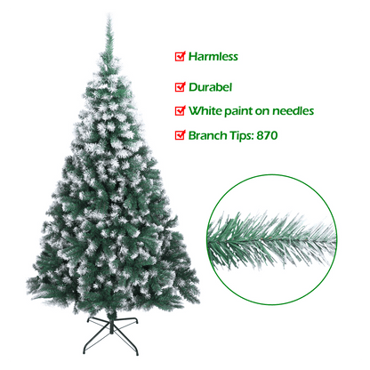 7FT Spray White PVC Christmas Tree 870 Branches - plants - express.com