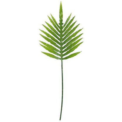 80cm Artificial Tropical Palm Leaf Arrangement with Glass Vase - plants - express.com