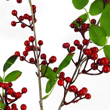 80cm Lush Artificial Red Berry Spray for Stunning Holiday Displays - plants - express.com
