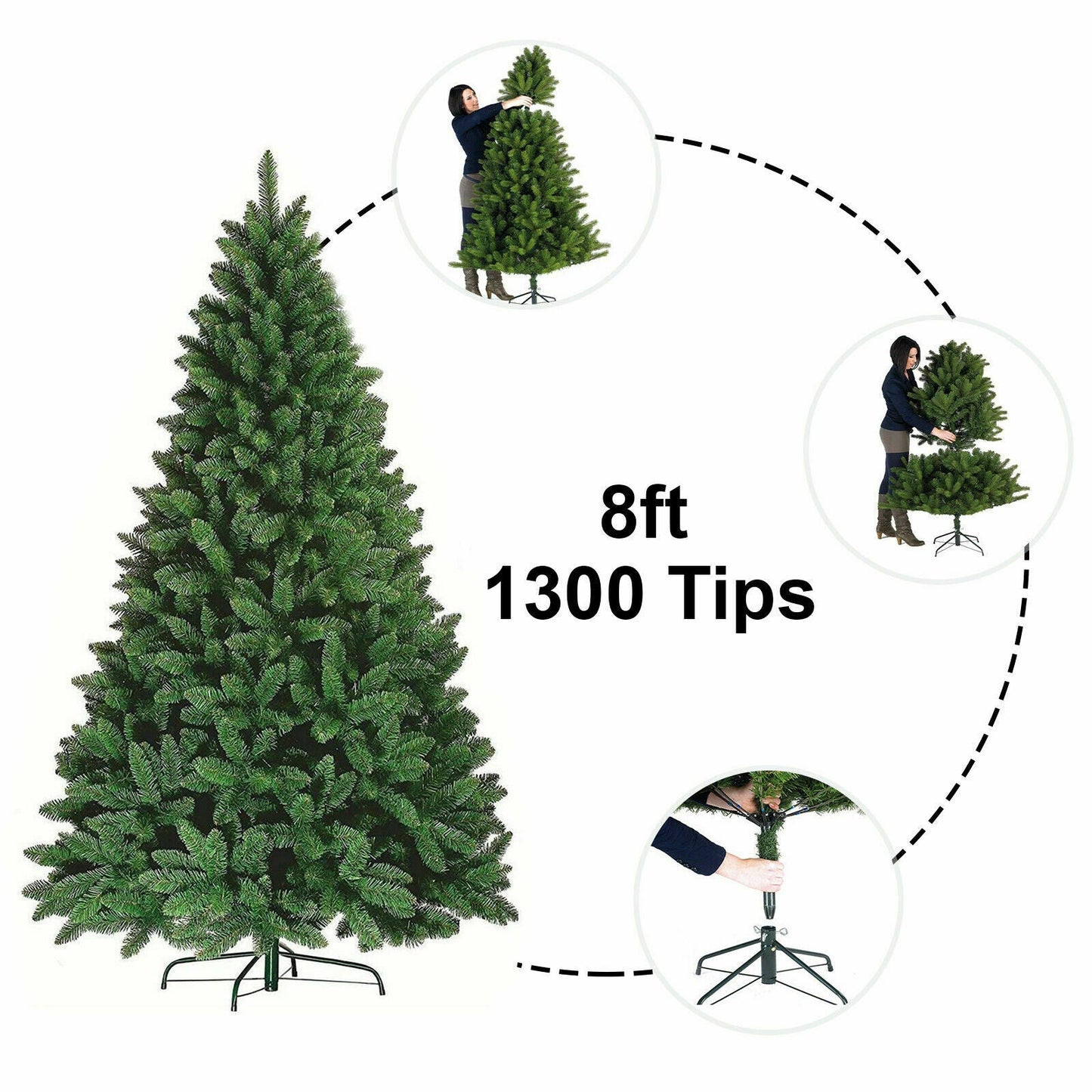 8FT COLORADO GREEN pine artificial Xmas tree - plants - express.com