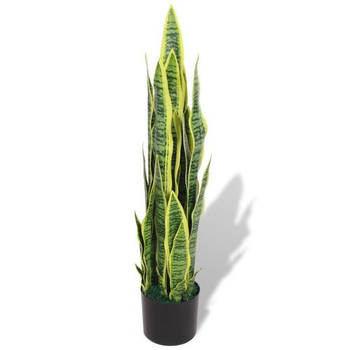 90 cm Artificial Sansevieria Plant in Elegant Pot - Perfectly Realistic Decor - plants - express.com