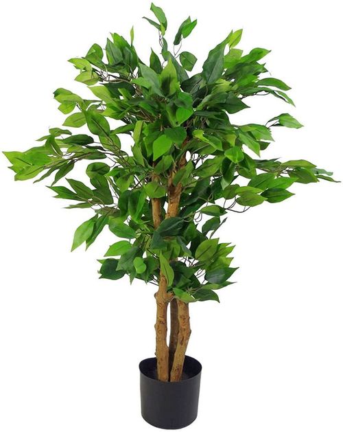 90cm Leaf Realistic Artificial Ficus Tree / Plant - plants - express.com