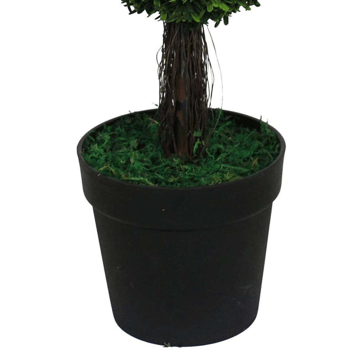 90cm Podocarpus Double Ball Topiary Tree - Lifelike Artificial Plant - plants - express.com