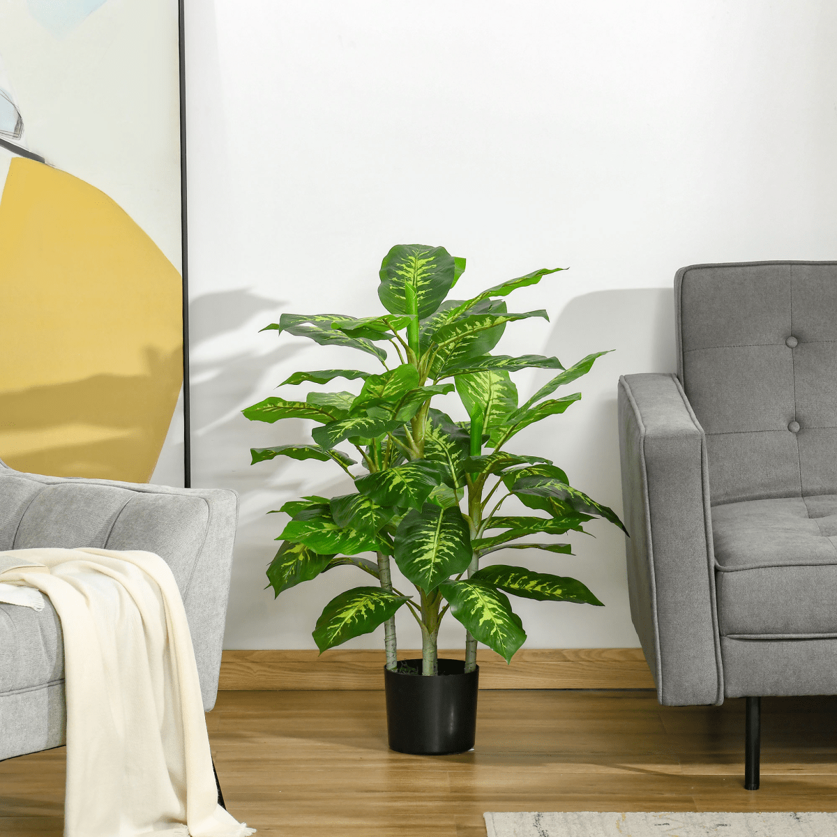 95cm Lifelike Artificial Evergreen Tree in Stylish Nursery Pot – No Care Needed! - plants - express.com