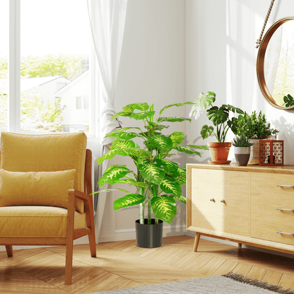 95cm Lifelike Artificial Evergreen Tree in Stylish Nursery Pot – No Care Needed! - plants - express.com