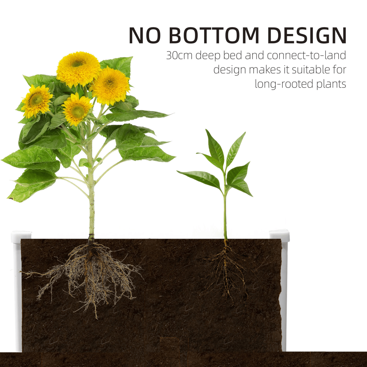 All - in - One Garden Raised Bed Planter for Flowers & Vegetables - plants - express.com