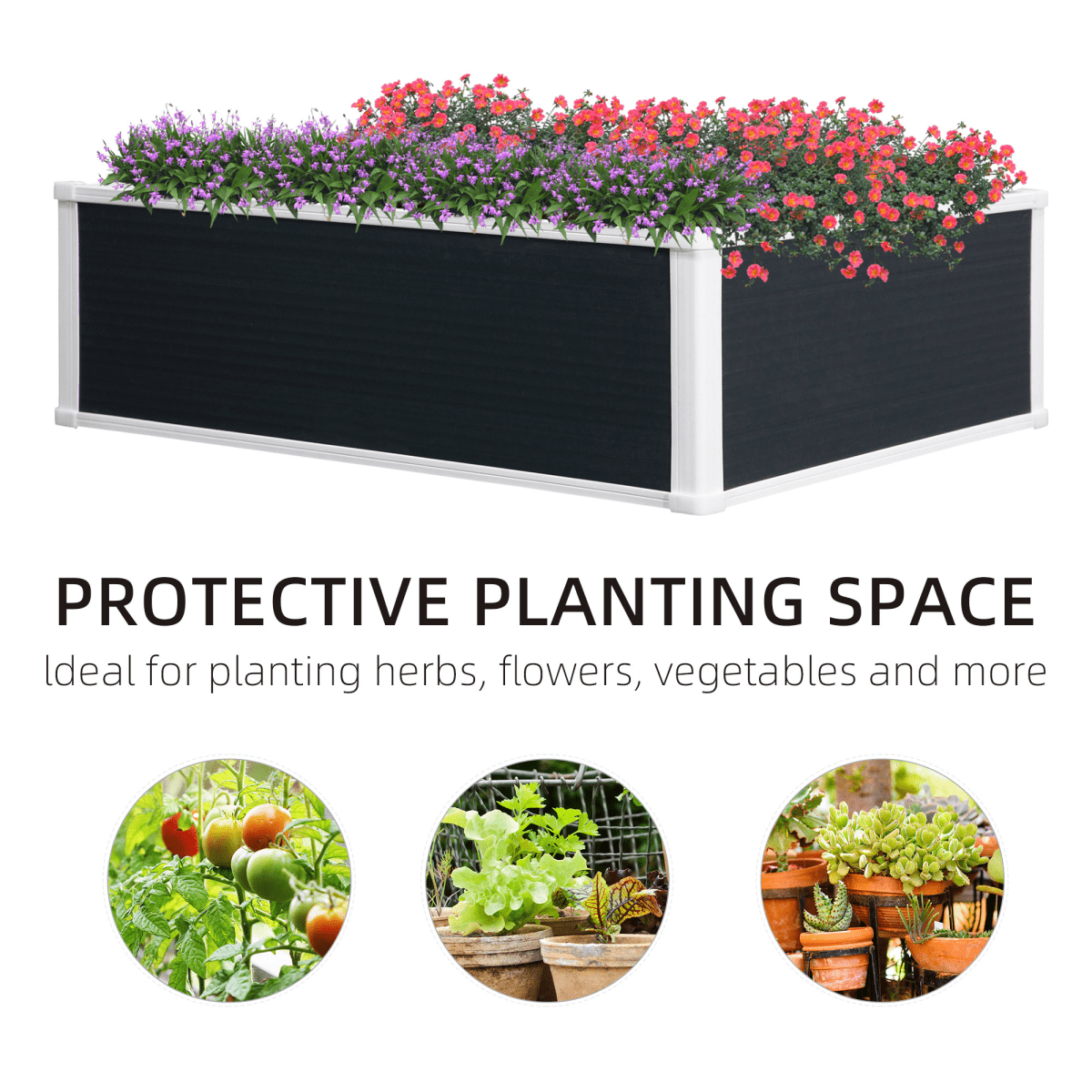 All - in - One Garden Raised Bed Planter for Flowers & Vegetables - plants - express.com