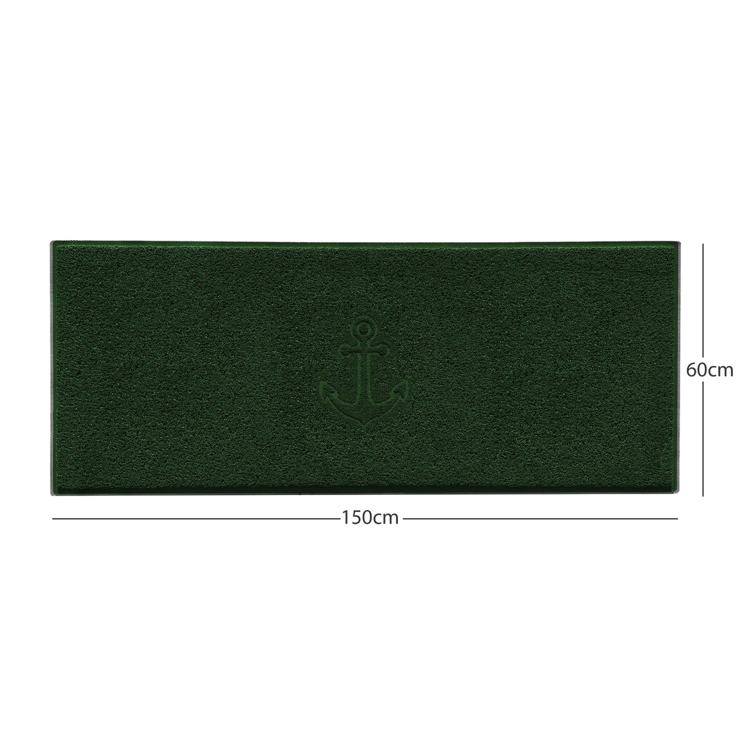 "Anchors Away" Grey Spaghetti Door Mat - plants - express.com