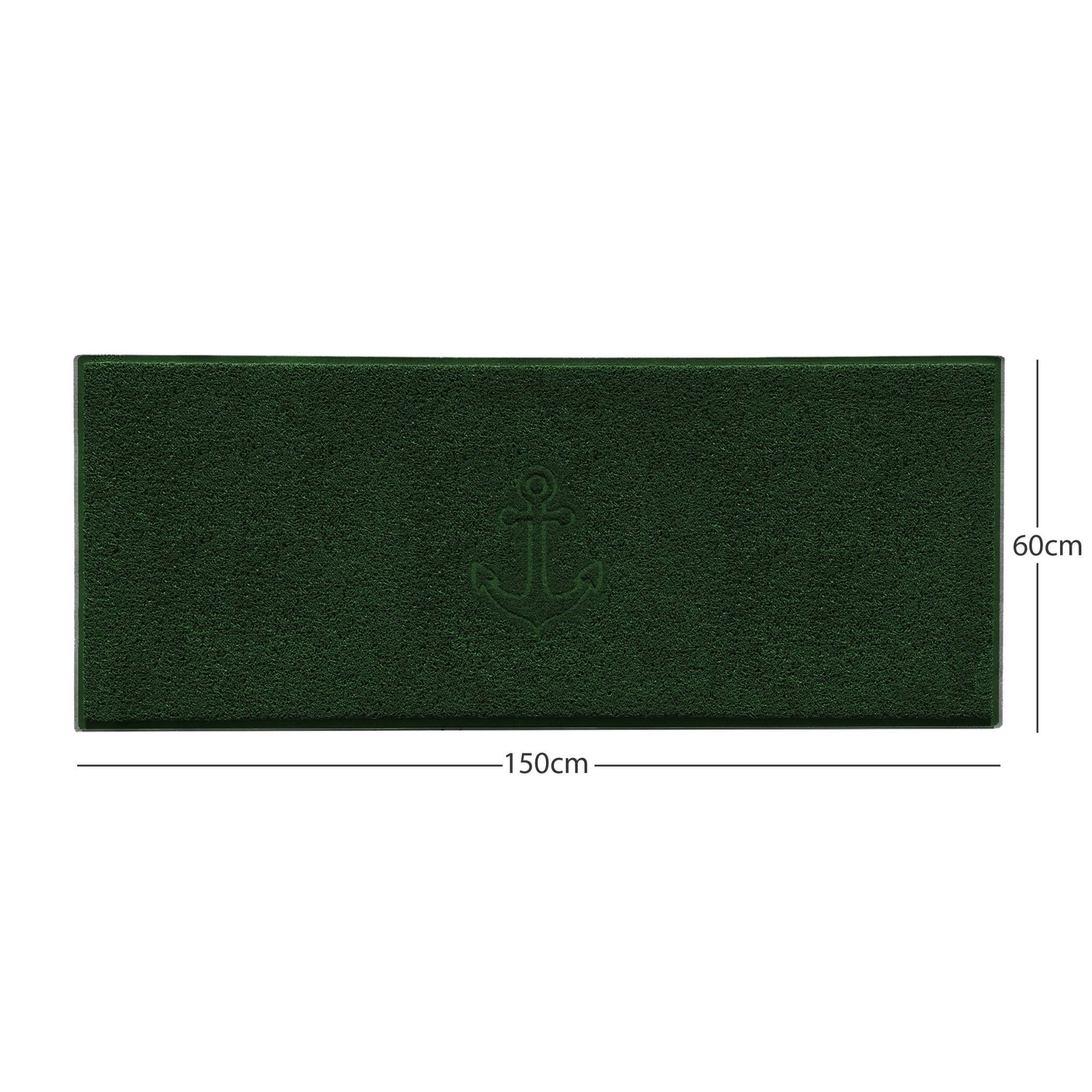 "Anchors Away" Grey Spaghetti Door Mat - plants - express.com