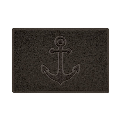 "Anchors Away" Grey Spaghetti Door Mat - plants - express.com
