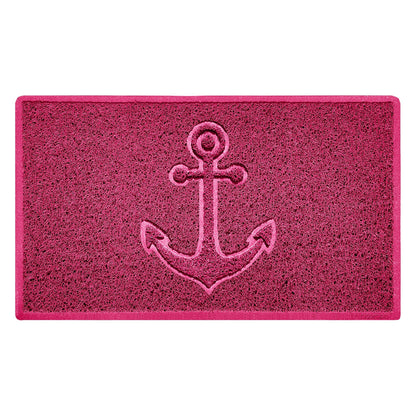 "Anchors Away" Grey Spaghetti Door Mat - plants - express.com