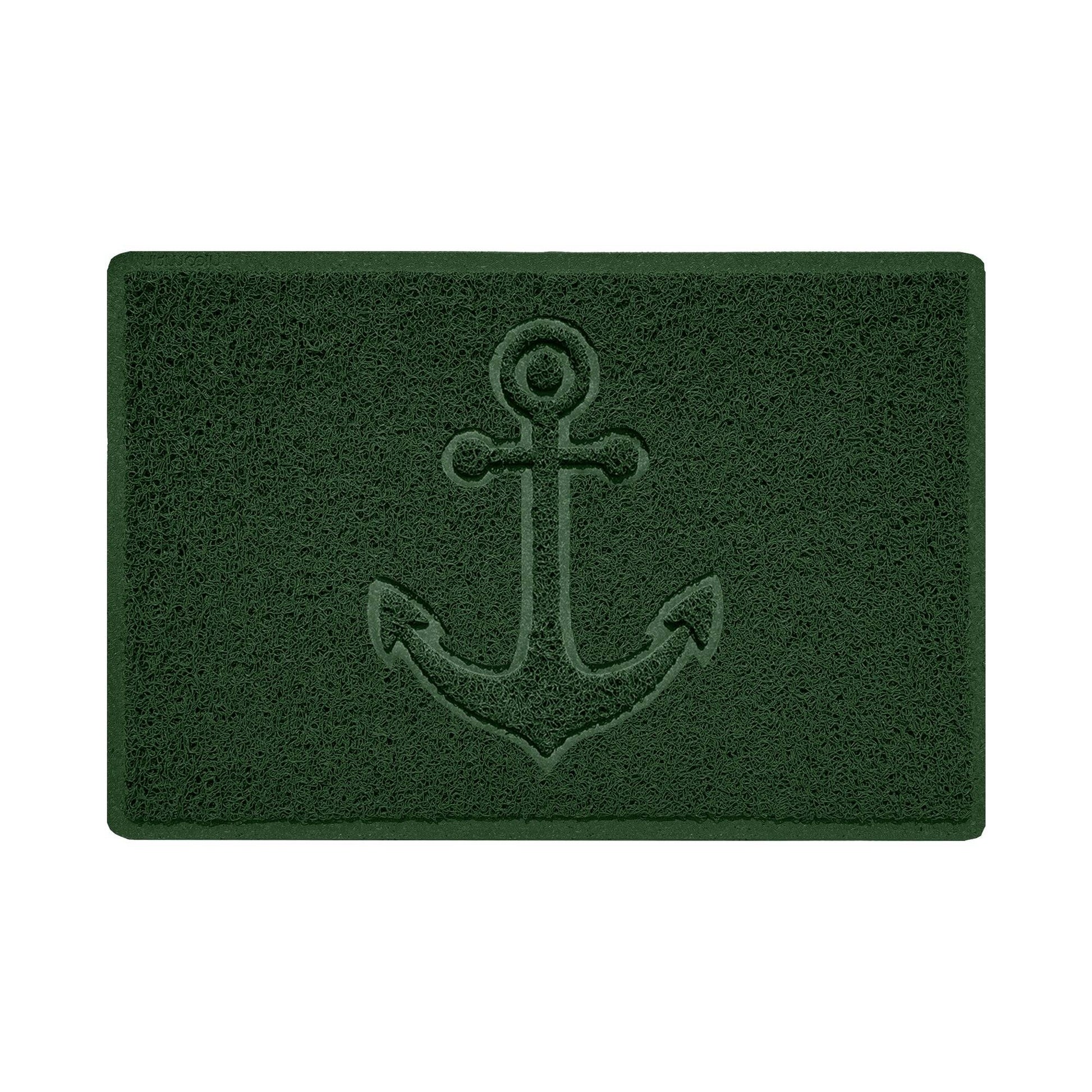"Anchors Away" Grey Spaghetti Door Mat - plants - express.com