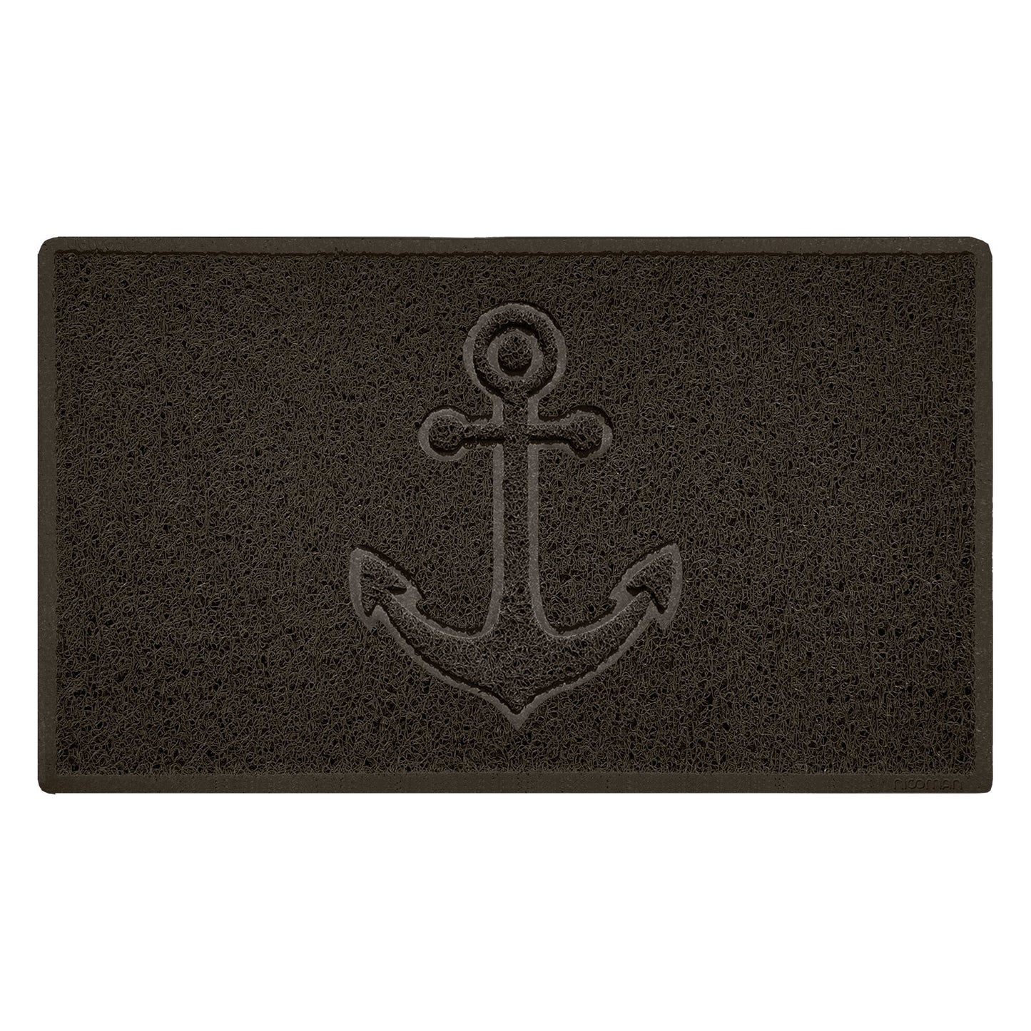 "Anchors Away" Grey Spaghetti Door Mat - plants - express.com
