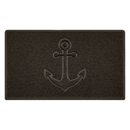 "Anchors Away" Grey Spaghetti Door Mat - plants - express.com