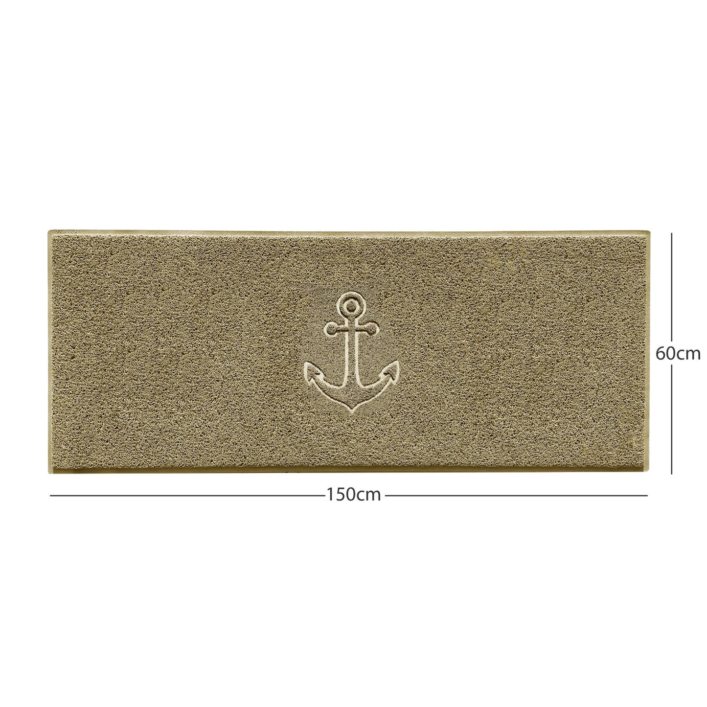 "Anchors Away" Grey Spaghetti Door Mat - plants - express.com