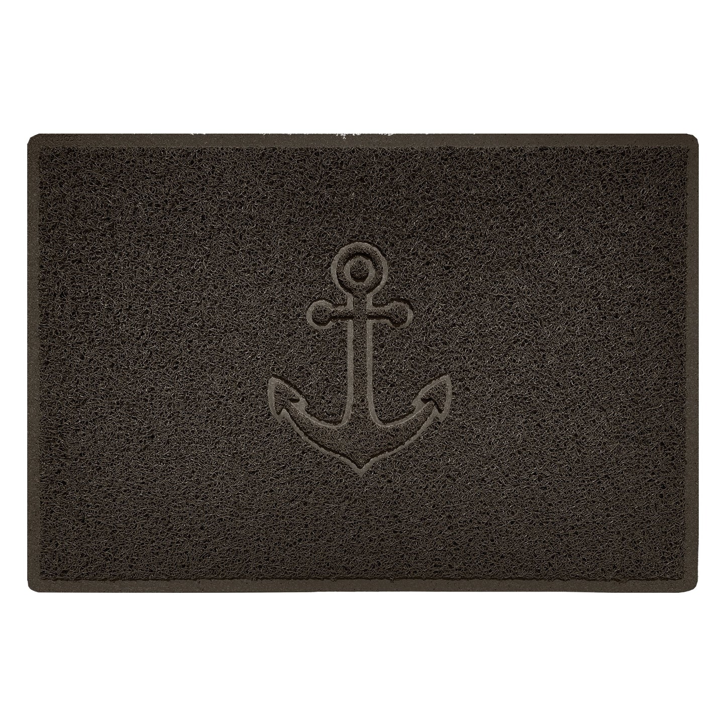 "Anchors Away" Grey Spaghetti Door Mat - plants - express.com