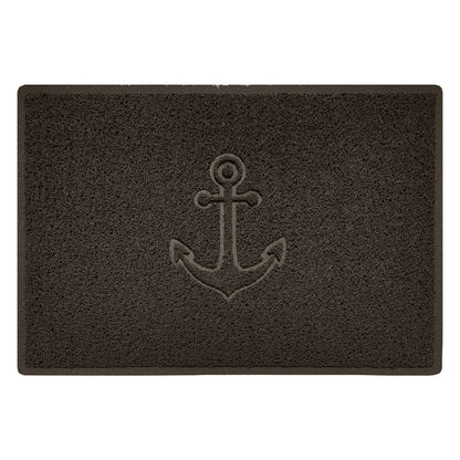 "Anchors Away" Grey Spaghetti Door Mat - plants - express.com