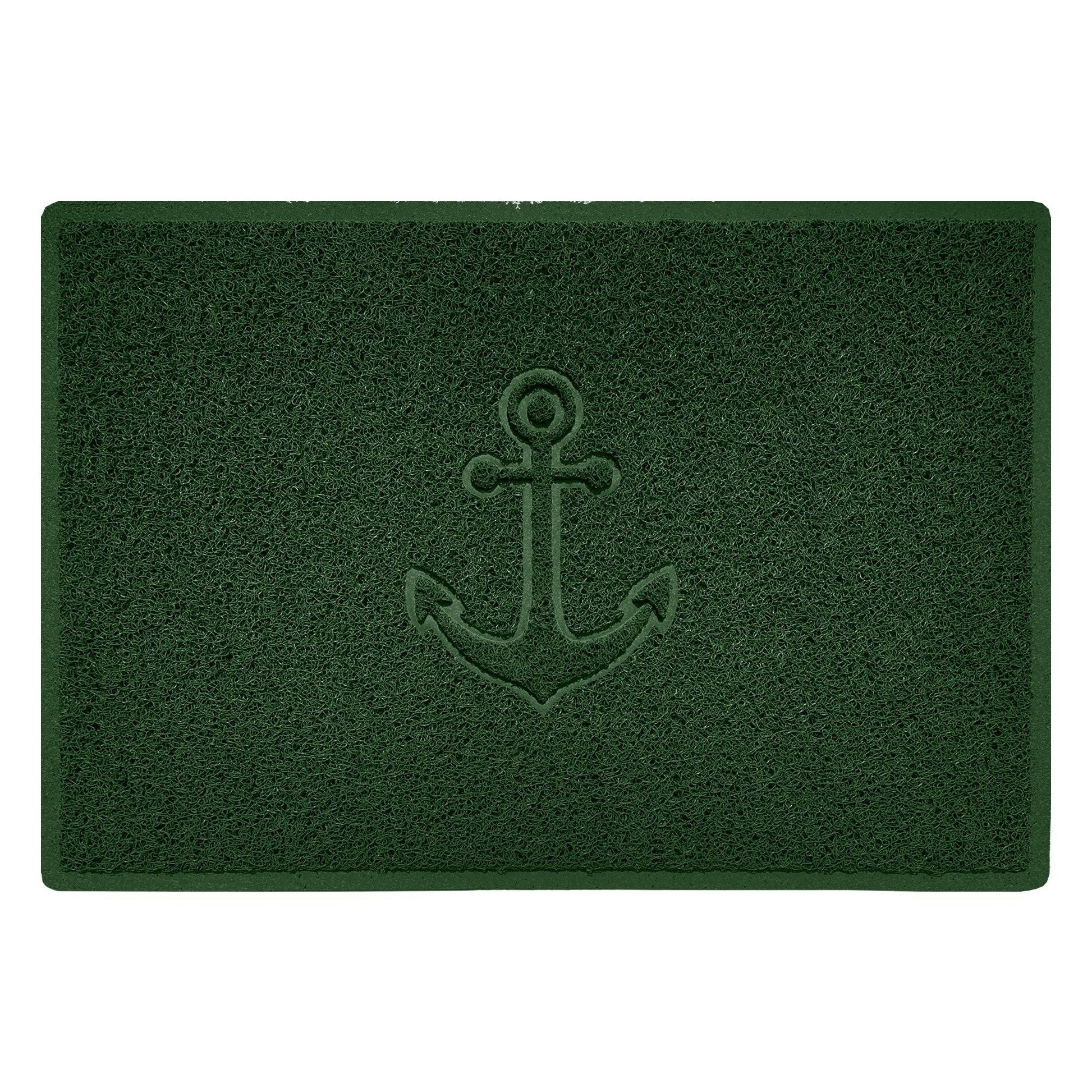 "Anchors Away" Grey Spaghetti Door Mat - plants - express.com