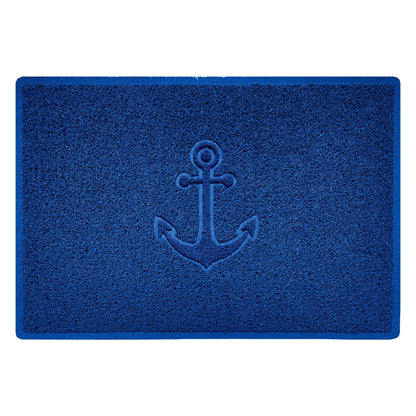 "Anchors Away" Grey Spaghetti Door Mat - plants - express.com