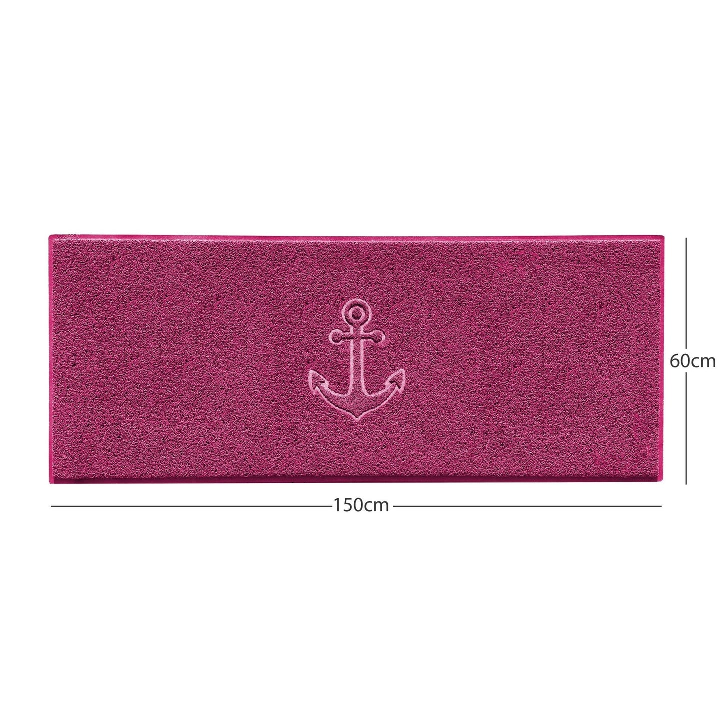 "Anchors Away" Grey Spaghetti Door Mat - plants - express.com