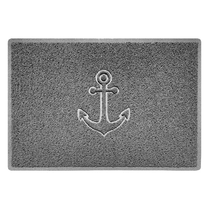 "Anchors Away" Grey Spaghetti Door Mat - plants - express.com