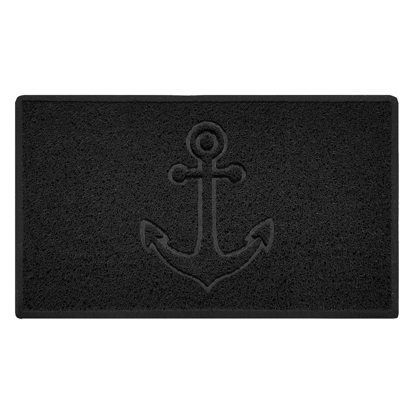 "Anchors Away" Grey Spaghetti Door Mat - plants - express.com