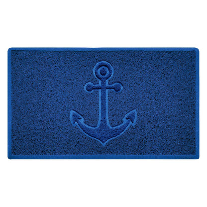 "Anchors Away" Grey Spaghetti Door Mat - plants - express.com