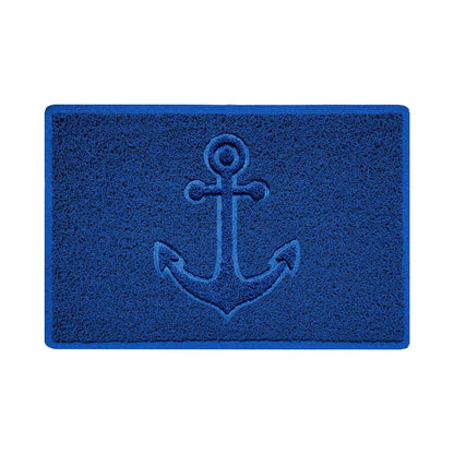 "Anchors Away" Grey Spaghetti Door Mat - plants - express.com