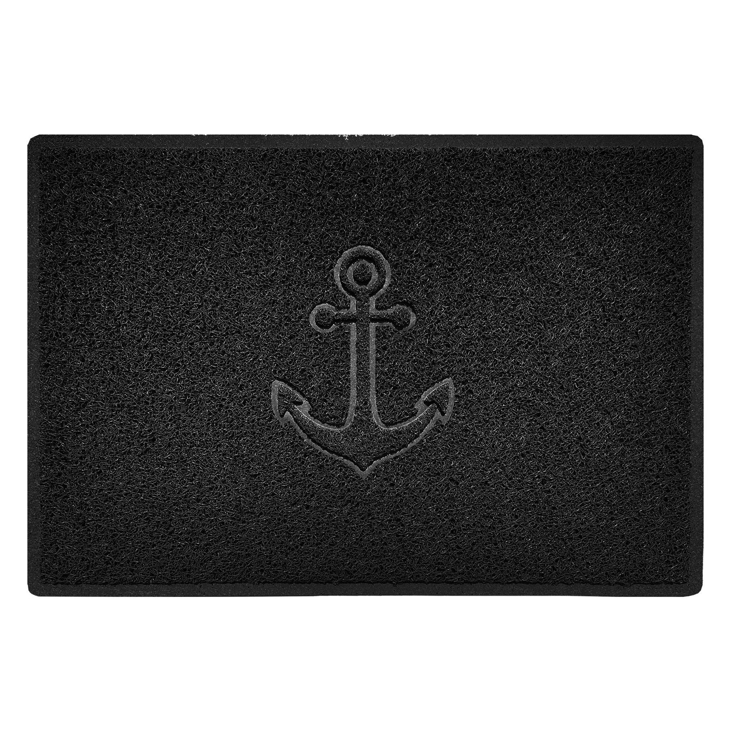 "Anchors Away" Grey Spaghetti Door Mat - plants - express.com