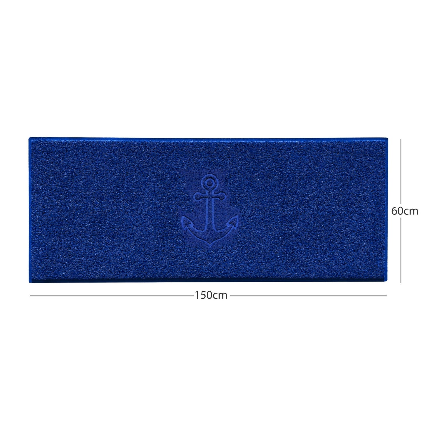 "Anchors Away" Grey Spaghetti Door Mat - plants - express.com