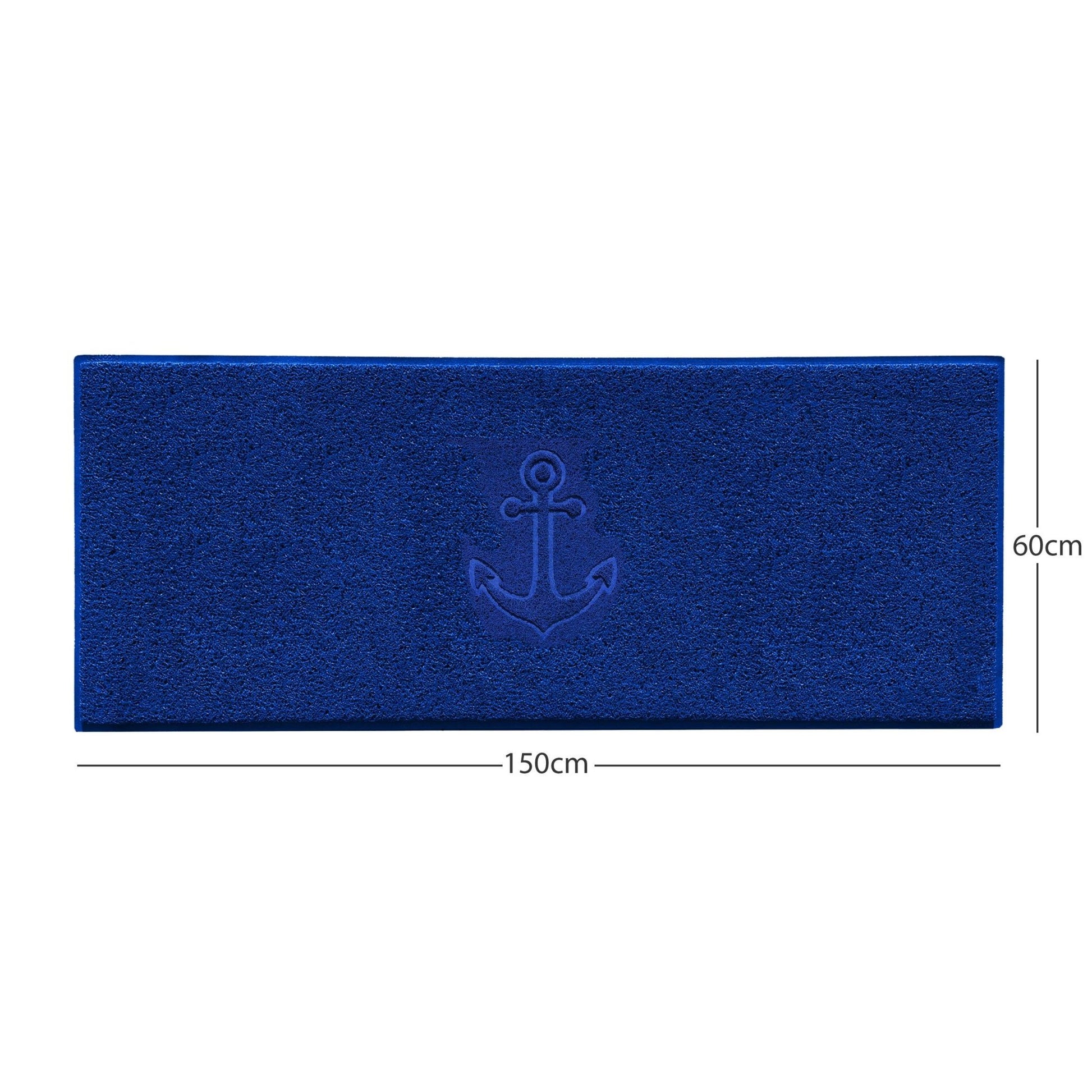 "Anchors Away" Grey Spaghetti Door Mat - plants - express.com
