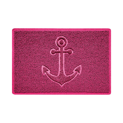 "Anchors Away" Grey Spaghetti Door Mat - plants - express.com
