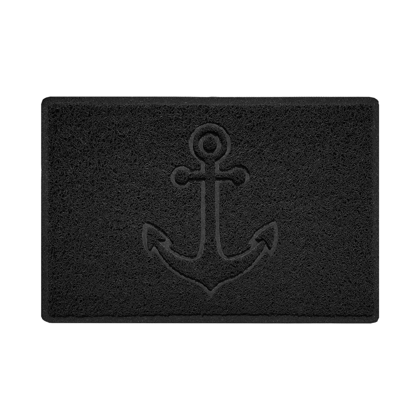 "Anchors Away" Grey Spaghetti Door Mat - plants - express.com