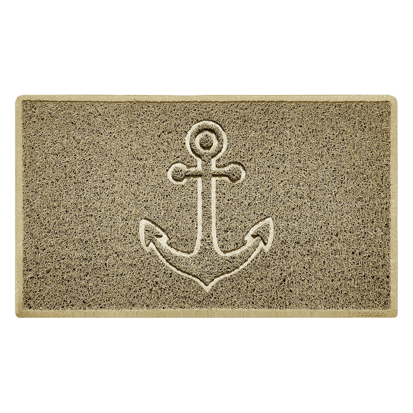 "Anchors Away" Grey Spaghetti Door Mat - plants - express.com