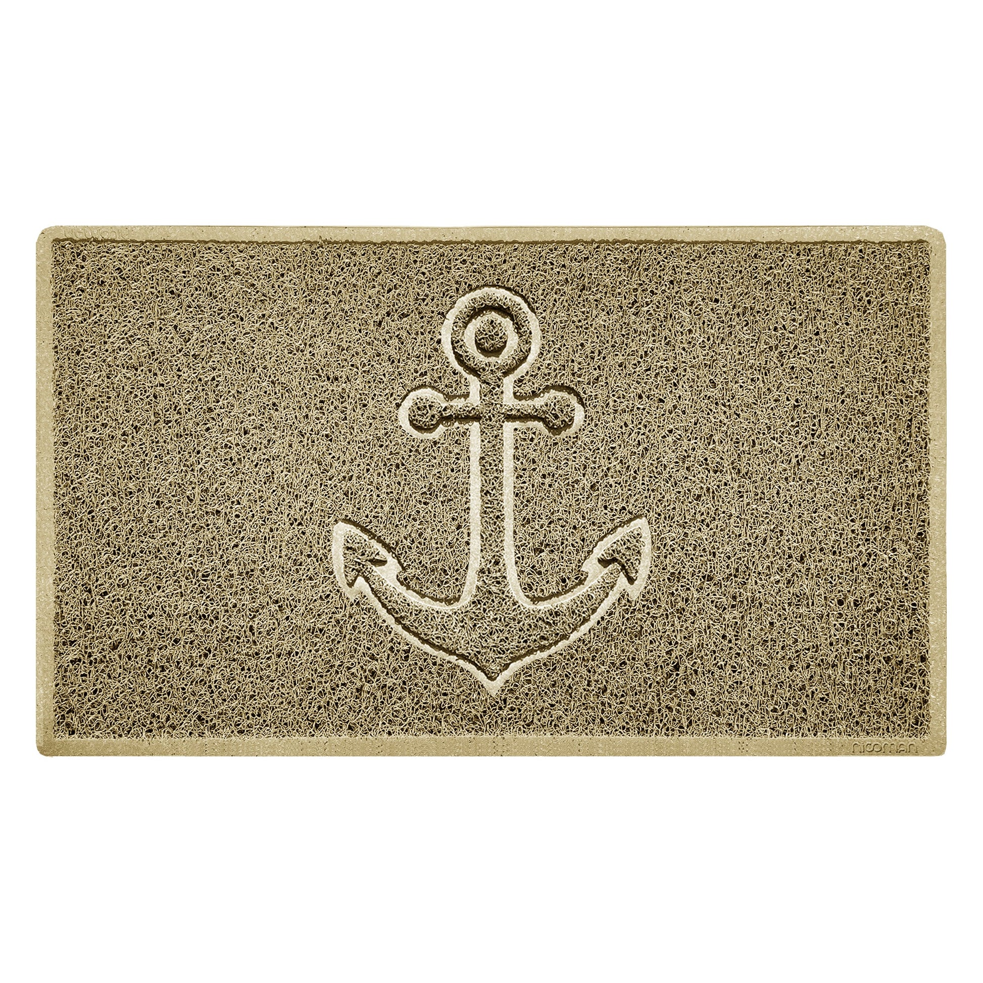 "Anchors Away" Grey Spaghetti Door Mat - plants - express.com