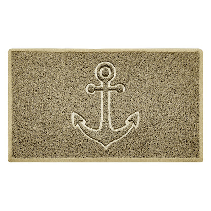"Anchors Away" Grey Spaghetti Door Mat - plants - express.com