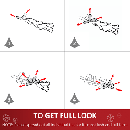 Artificial Fibre Christmas Tree Seasonal Deco 21 LED Easy Store 5FT White Blue - plants - express.com