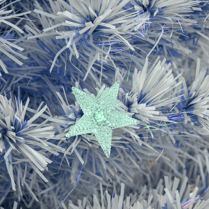 Artificial Fibre Christmas Tree Seasonal Deco 21 LED Easy Store 5FT White Blue - plants - express.com