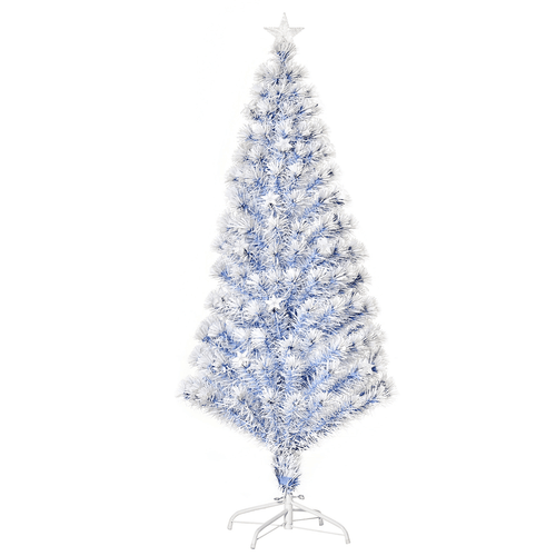 Artificial Fibre Christmas Tree Seasonal Deco 21 LED Easy Store 5FT White Blue - plants - express.com