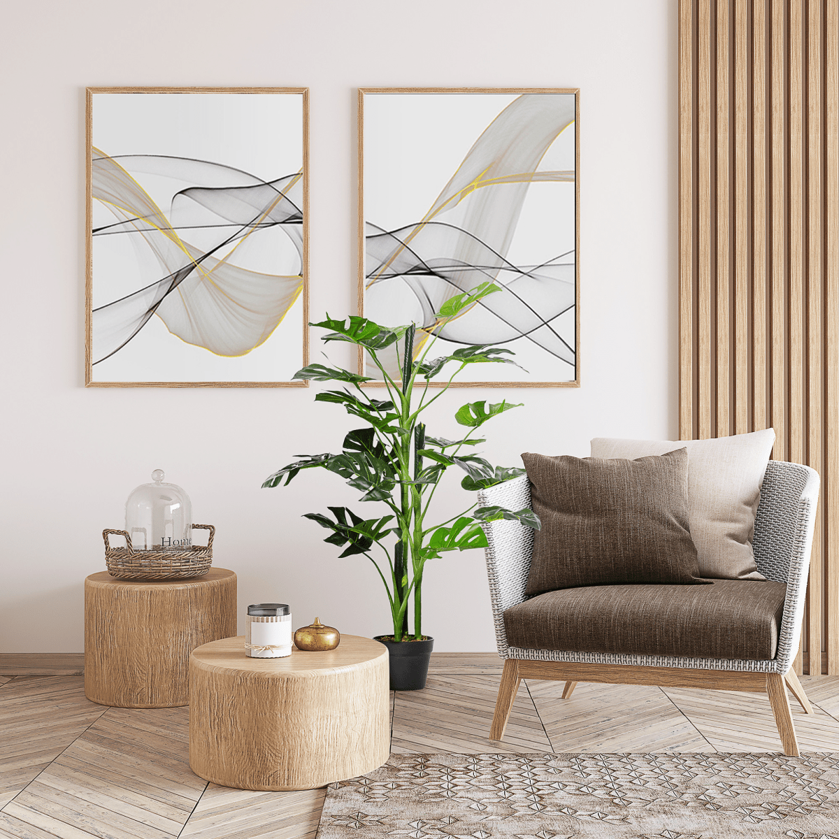 Artificial Monstera Tree 21 Leaves Palm Tree for Indoor Outdoor 1m - plants - express.com
