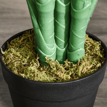 Artificial Palm Tree 18 Leaves with Nursery Pot, Fake Tropical Tree 125cm - plants - express.com