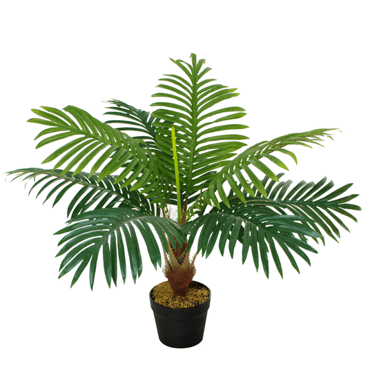 Artificial Palm Tree 8 Leaves with Nursery Pot, Fake Tropical Tree 60cm - plants - express.com
