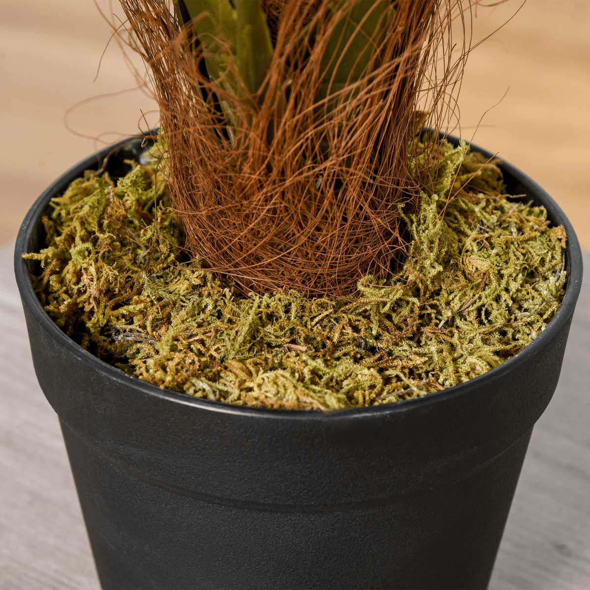 Artificial Palm Tree 8 Leaves with Nursery Pot, Fake Tropical Tree 60cm - plants - express.com