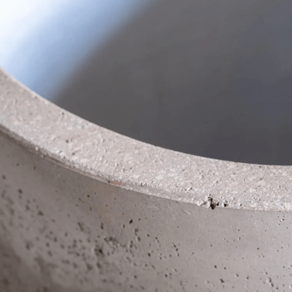 Aurella Truffle Concrete Cylinder Planter – 13L for Herbs & Succulents - plants - express.com