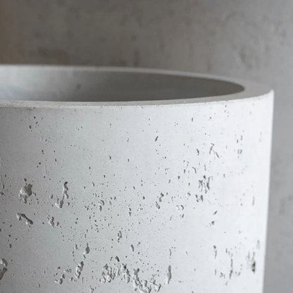 Aurella White Mist | 30cm Concrete Cylinder Planter – Stylish, Durable & Versatile - plants - express.com